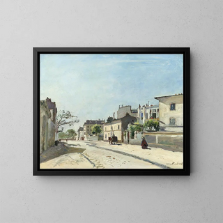 Rue Notre-Dame, Pariisi - Johan Barthold Jongkind — kehystetty taideteos seinällä