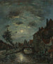 Un canal intérieur à Dordrecht Claire de Lune - Johan Barthold Jongkind — näkymä teoksesta