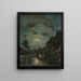 Un canal intérieur à Dordrecht Claire de Lune - Johan Barthold Jongkind — kehystetty taideteos seinällä
