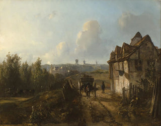 Näkymä Montmartrelle - Johan Barthold Jongkind — näkymä teoksesta