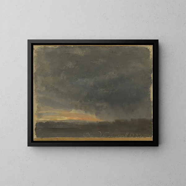Johan Christian Dahl - Storm Clouds with Rain.webp