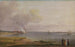 Näkymä Øresundiin kalkkikivikaivosten lähellä - Johan Christian Dahl — näkymä teoksesta