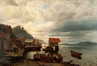 Johan Edvard Bergh - Scene from the West Coast of Sweden.webp