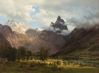 Romsdalen maisemamaalaus - Johan Fredrik Eckersberg — näkymä teoksesta