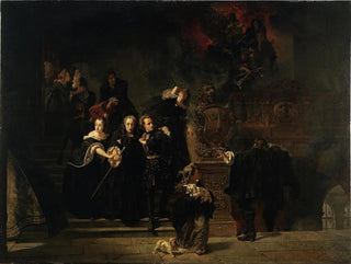 Johan Fredrik Hckert - The Fire at the Royal Palace Stockholm May 7th 1697.webp