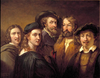 Johan Gustaf Sandberg - Rafael Rembrandt Harmensz van Rijn Nicolas Poussin Albrecht Drer and Peter Paul Rubens.webp