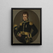 Carl von Dannfelt 1773-1841 upseeri adjutantti - Johan Gustaf Wiström — kehystetty taideteos seinällä