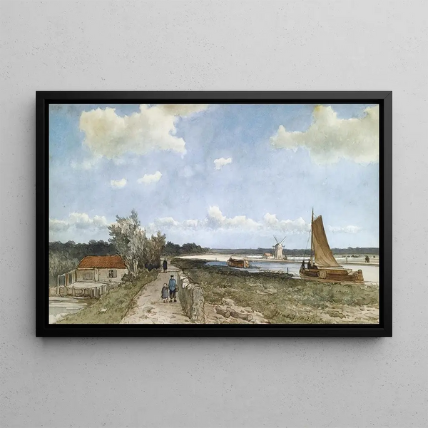 Johan Hendrik Weissenbruch - Along The Trekvliet Near The Geestbrug Voorburg.webp