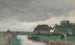 Ferme avec grange au bord d'un canal - Johan Hendrik Weissenbruch — näkymä teoksesta