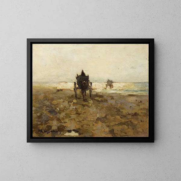 Chariot à coquilles - Johan Hendrik Weissenbruch — kehystetty taideteos seinällä