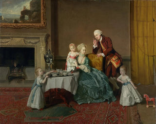 Johan Joseph Zoffany - John Fourteenth Lord Willoughby de Broke and His Family.webp