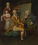 Autoportrait avec sa fille Maria Theresa James Cervetto et Giacobbe Cervetto - Johan Joseph Zoffany — näkymä teoksesta
