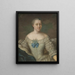 Hedvig Charlotta Nordenflycht 1718–1763 - Johan Stålbom — kehystetty taideteos seinällä