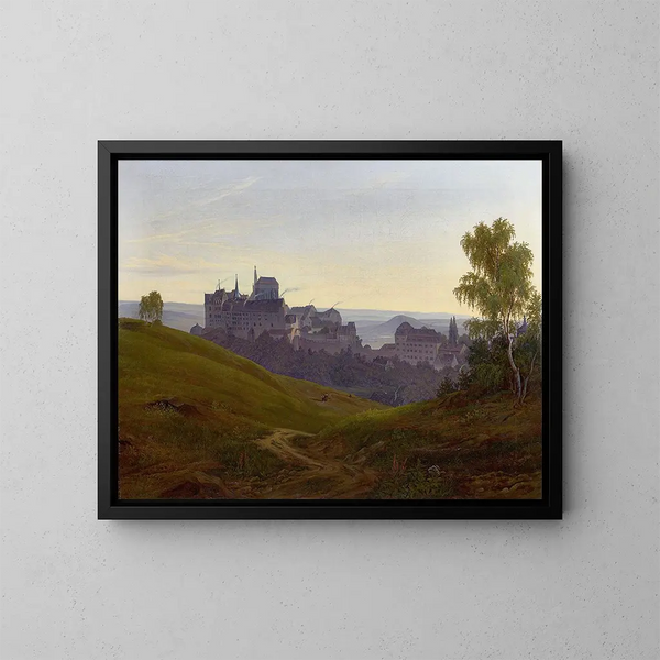 Le château d'Albrechtsburg à Meissen - Johann Anton Castell — kehystetty taideteos seinällä