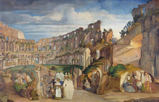 Johann Anton Ramboux - Capuchin Sermon at the Colosseum of Rome.webp