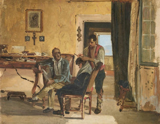 Johann Baptist Kirner - At the barbers.webp