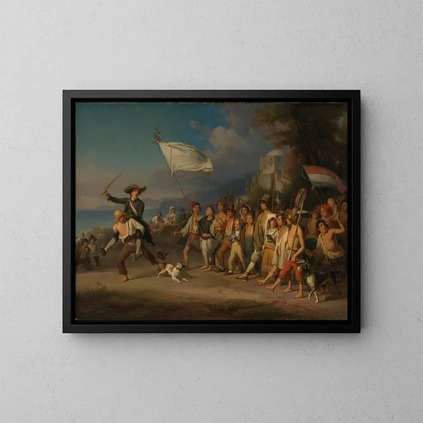 La défense des enfants - Johann Baptist Kirner — kehystetty taideteos seinällä