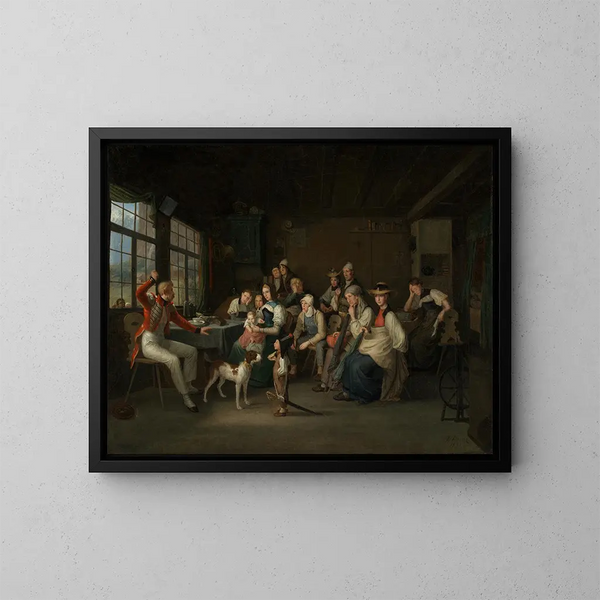 Un garde suisse raconte dans sa patrie ses expériences pendant la Révolution de Juillet à Paris en 1830 - Johann Baptist Kirner — kehystetty taideteos seinällä