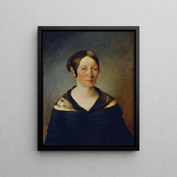 Portrait de femme - Johann Baptist Reiter — kehystetty taideteos seinällä