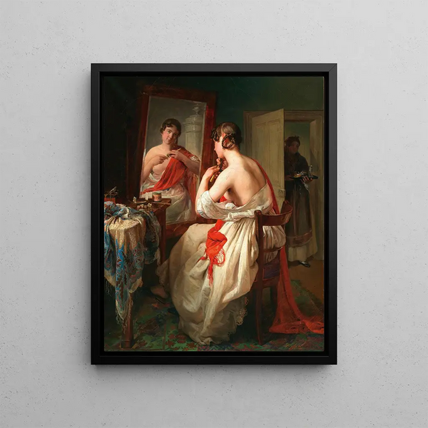 Les Toilettes - Johann Baptist Reiter — kehystetty taideteos seinällä