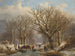 Talvimaisema - Johann Bernhard Klombeck — näkymä teoksesta