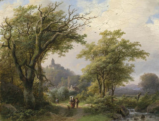 Johann Bernhard Klombeck - Wanderer am Bach.webp