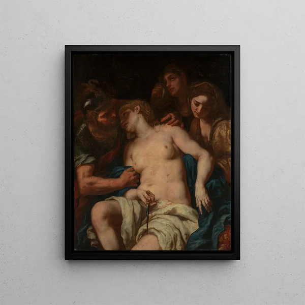 Lucrèce - Johann Carl Loth — kehystetty taideteos seinällä