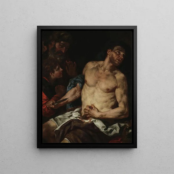 La mort de Caton - Johann Carl Loth — kehystetty taideteos seinällä