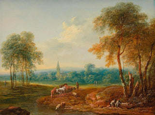 Johann Christian Brand - Landschaft mit Kuhherde.webp