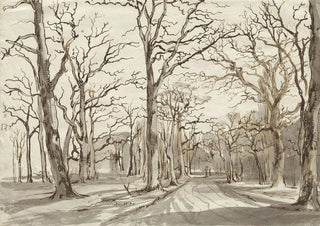 Johann Christian Reinhart - A Woodland Path in Rosenthal in Winter.webp