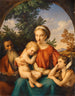 La Sainte Famille avec saint Jean-Baptiste enfant - Johann Eduard Wolff — näkymä teoksesta
