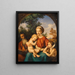 La Sainte Famille avec saint Jean-Baptiste enfant - Johann Eduard Wolff — kehystetty taideteos seinällä