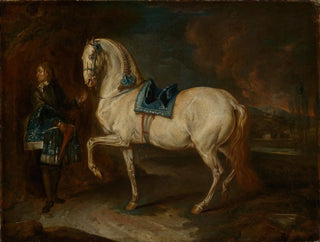 Johann Elias Ridinger - Stallmeister mit Schimmel.webp