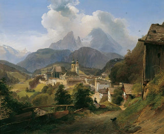 Berchtesgaden avec le Watzmann - Johann Fischbach — näkymä teoksesta