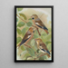 Coccothraustes coccothraustes - Johann Friedrich Naumann — kehystetty taideteos seinällä