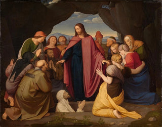 Ylösnousemus Lazare - Johann Friedrich Overbeck — näkymä teoksesta