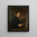 Autoportrait avec la Bible - Johann Friedrich Overbeck — kehystetty taideteos seinällä