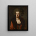 Portrait d'une dame - Johann Georg Edlinger — kehystetty taideteos seinällä