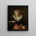 Portrait d'une femme - Johann Georg Edlinger — kehystetty taideteos seinällä