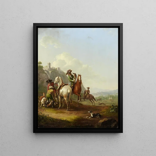 Johann Georg Pforr - HareHunt with Falconer.webp