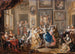 Tanssinäytös palatsin sisätiloissa - Johann Georg Platzer — näkymä teoksesta