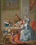 Le jeu de cartes - Johann Georg Platzer — näkymä teoksesta