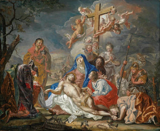 La Mise au tombeau du Christ - Johann Georg Platzer — näkymä teoksesta