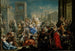 Johann Georg Platzerin Sabiinien ryöstön — näkymä teoksesta