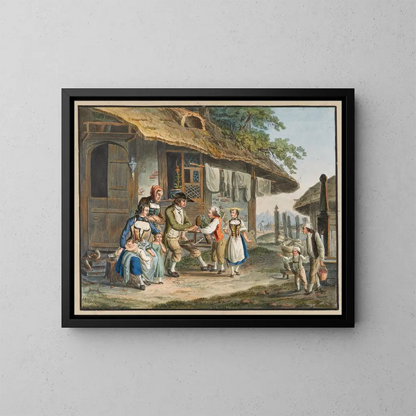 Le Printemps - Johann Georg Volmar — kehystetty taideteos seinällä