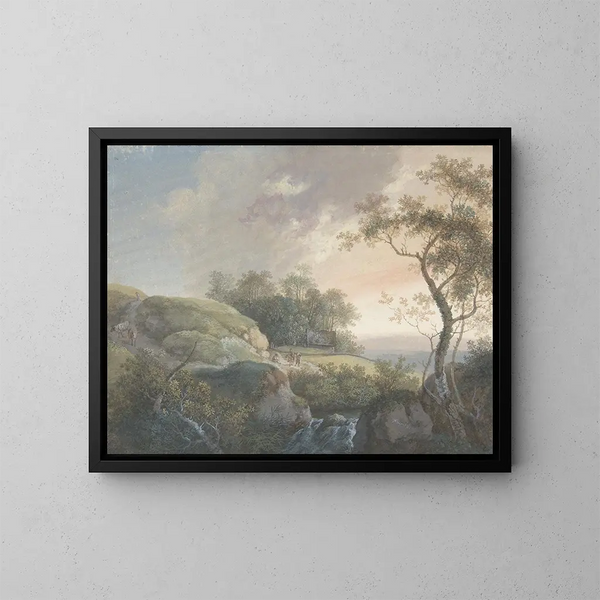 Le Matin - Johann Georg Wagner — kehystetty taideteos seinällä
