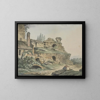 Amphithéâtre - Johann Gottlieb Hackert — kehystetty taideteos seinällä