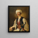 Portrait d'un homme en oriental - Johann Grund — kehystetty taideteos seinällä