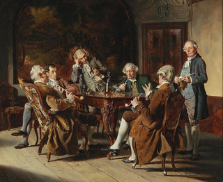 Un groupe de gentilshommes - Johann Hamza — näkymä teoksesta