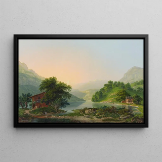 Johann Heinrich Bleuler - Der Lungerensee im Canton Unterwalden.webp